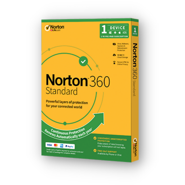 Norton 360 10GB 1 User 1 Device