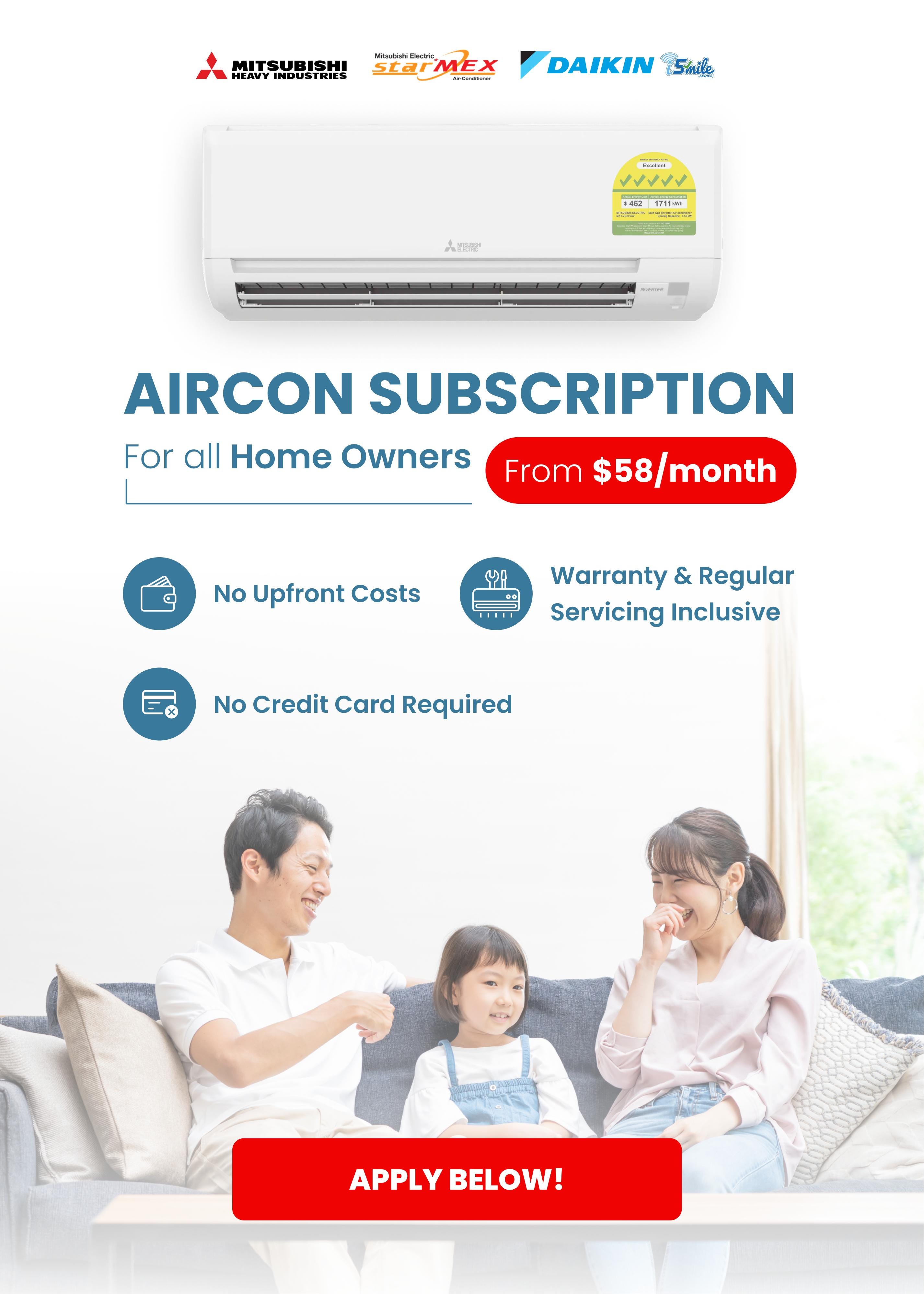 daikin aircon subscription plan