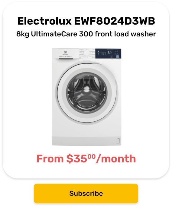 Electrolux 8kg UltimateCare 300 front load washer