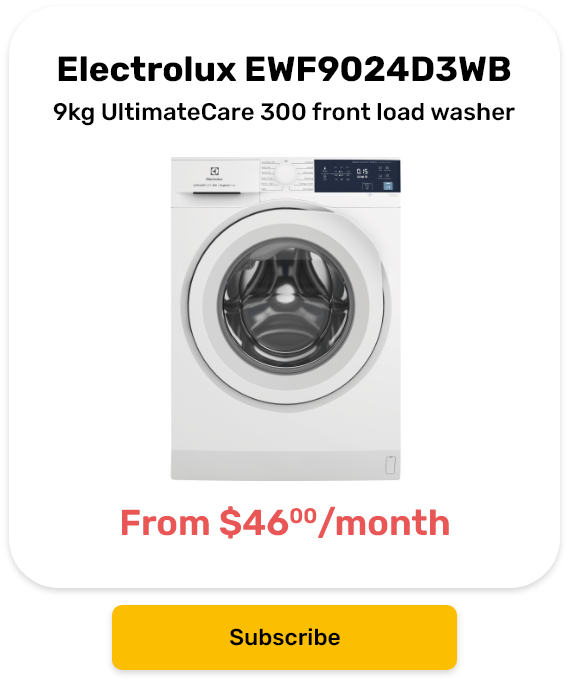 Electrolux 9kg UltimateCare 300 front load washer