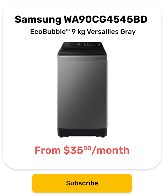 Samsung Laundry Top-Load Washer WA90CG4545BD EcoBubble™ 9 kg Versailles Gray