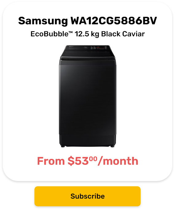 Samsung Laundry Top-Load Washer WA12CG5886BV EcoBubble™ 12.5 kg Black Caviar 