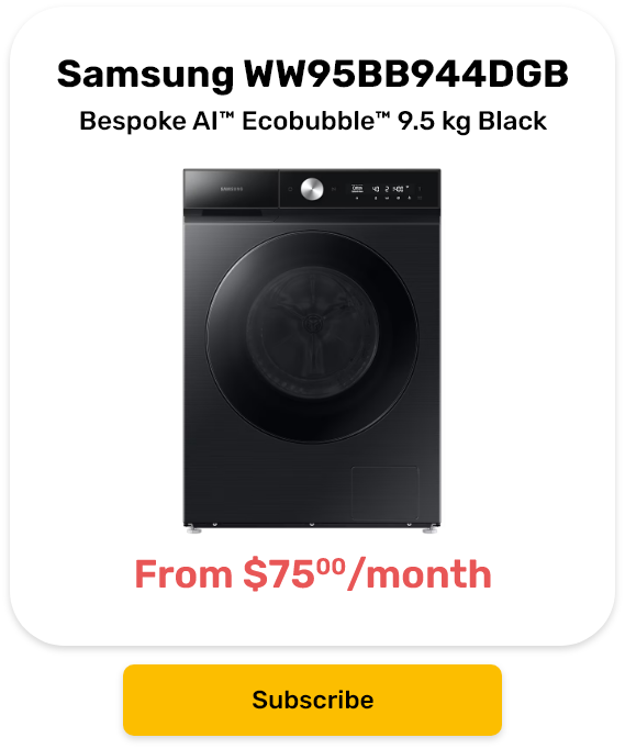Samsung Bespoke AI™ Laundry Washer WW95BB944DGB AI Ecobubble™ 9.5 kg Black