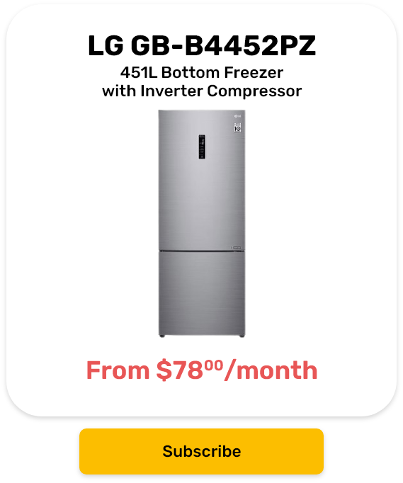 LG 451L Bottom Freezer with Inverter Compressor in Platinum silver 