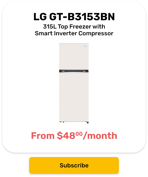 LG 315L Top Freezer with Smart Inverter Compressor in Beige