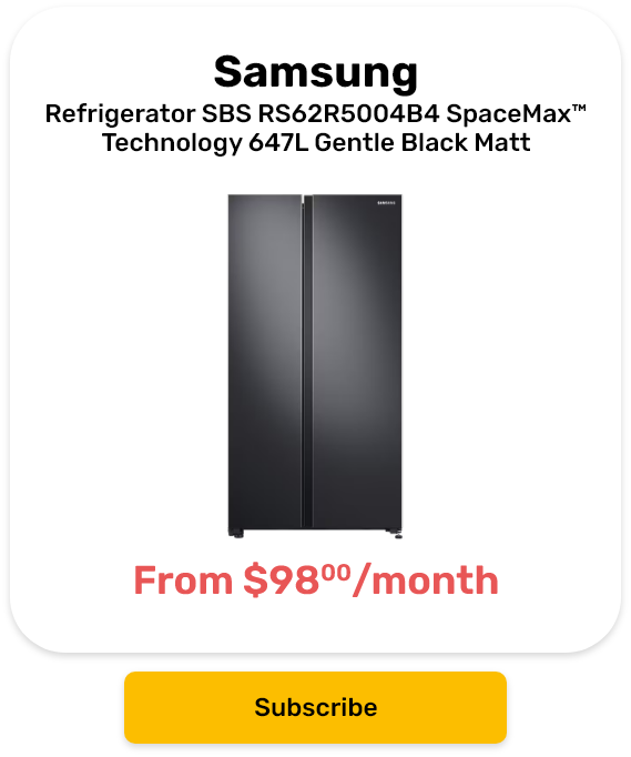 Samsung Refrigerator SBS RS62R5004B4 SpaceMax™ Technology 647L Gentle Black Matt