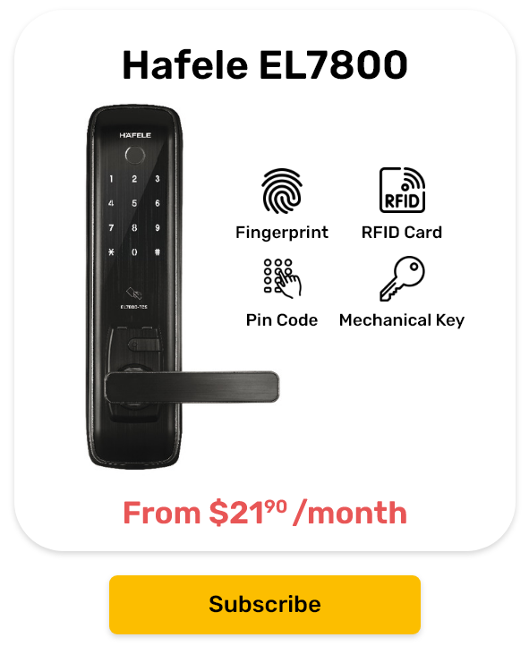 Lockly PGD728FMB Fingerprint Digital Lock 