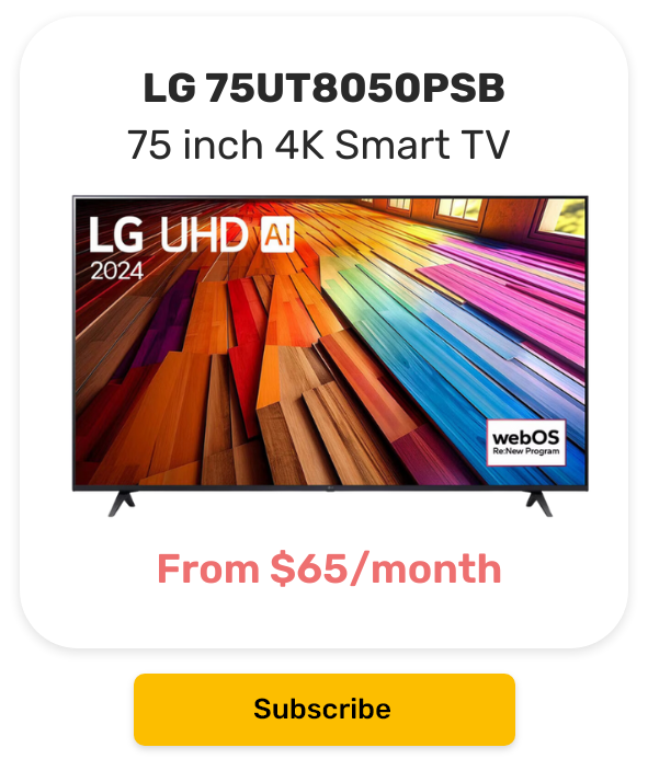 LG UHD TV AI UT80 75 inch 4K Smart TV 2024 (75UT8050PSB)