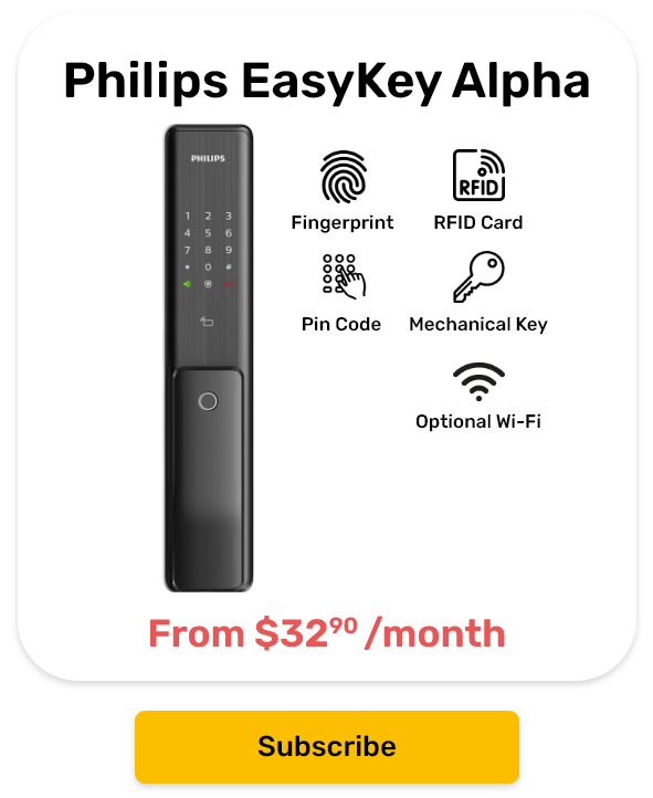 Lockly PGD728FMB Fingerprint Digital Lock 